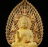  TƯỢNG PHẬT QUAN ÂM NGỒI ĐÀI SEN  BK-WO-002900-VN-0362 