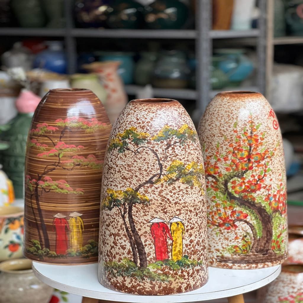  Bình gốm dáng chuông BKCE-001300VN-0420 