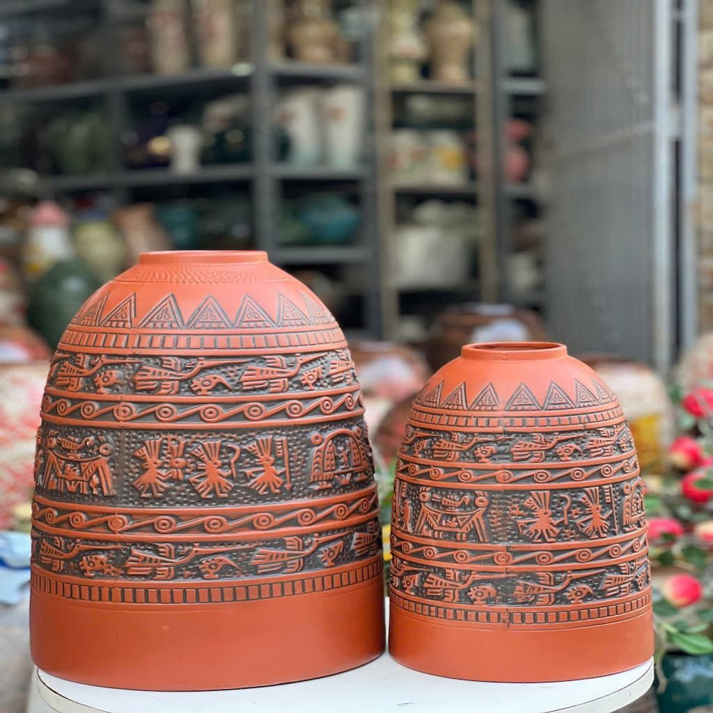  Bình gốm dáng chuông BKCE-001300VN-0420 
