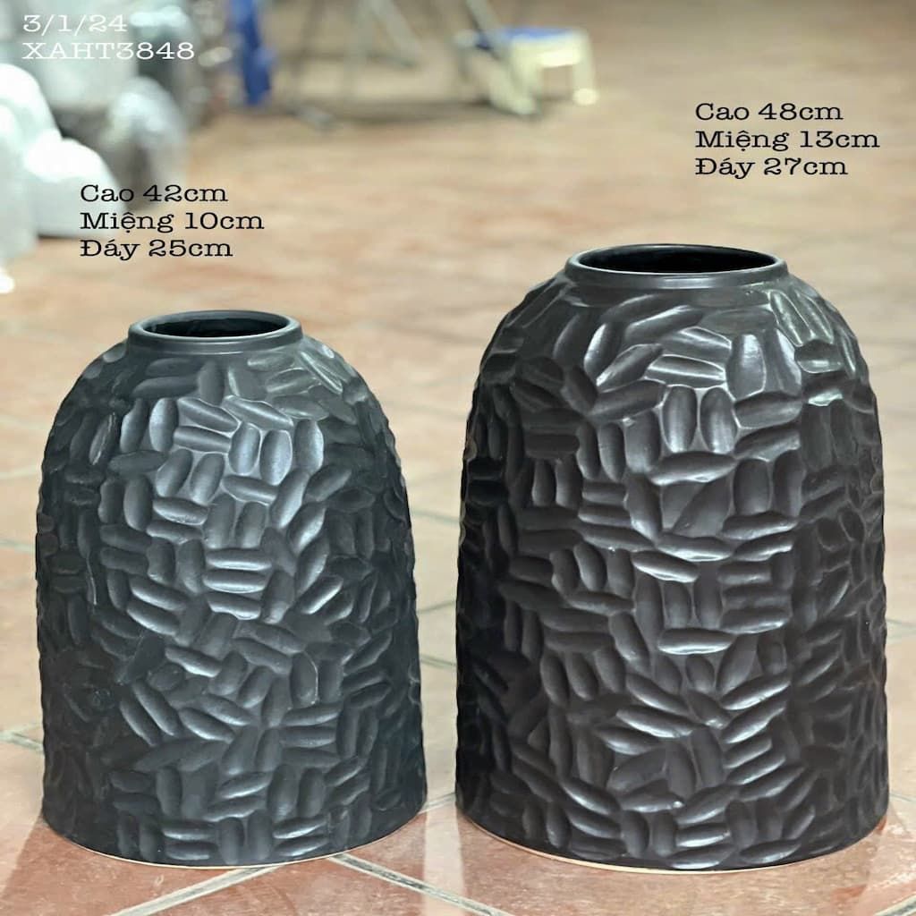  Bình gốm dáng chuông BKCE-001300VN-0420 