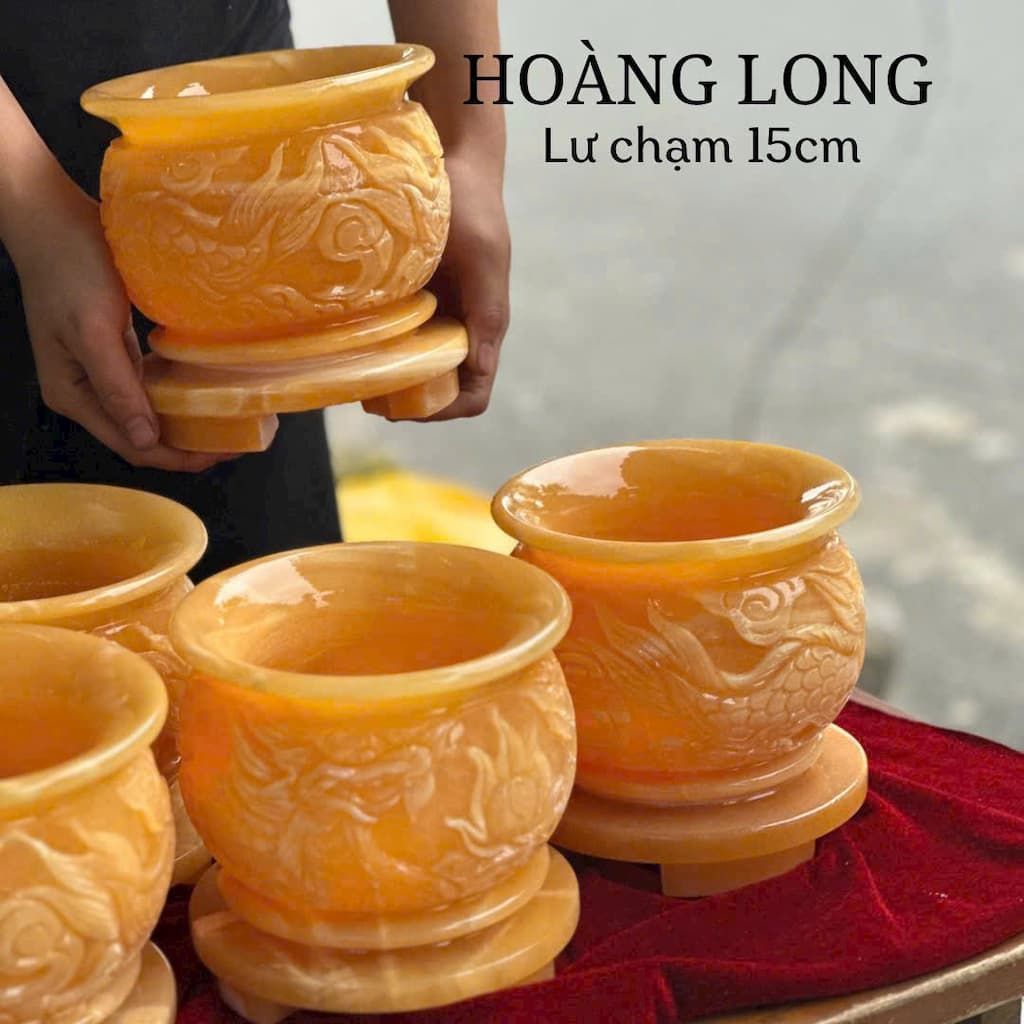  Bát hương ngọc Hoàng Long BKST-004300CN-0500 
