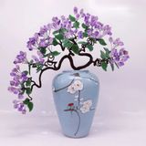  Bình cây thạch anh đá quý đế gốm BKSTVN-9004 