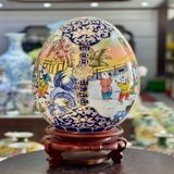  Trứng thuận buồm gốm sứ Bát Tràng cao cấp BKCEVN-9012 