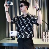  Áo sơ mi lụa băng tay ngắn BKFAVN-9026 