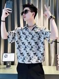  Áo sơ mi lụa băng tay ngắn BKFAVN-9026 