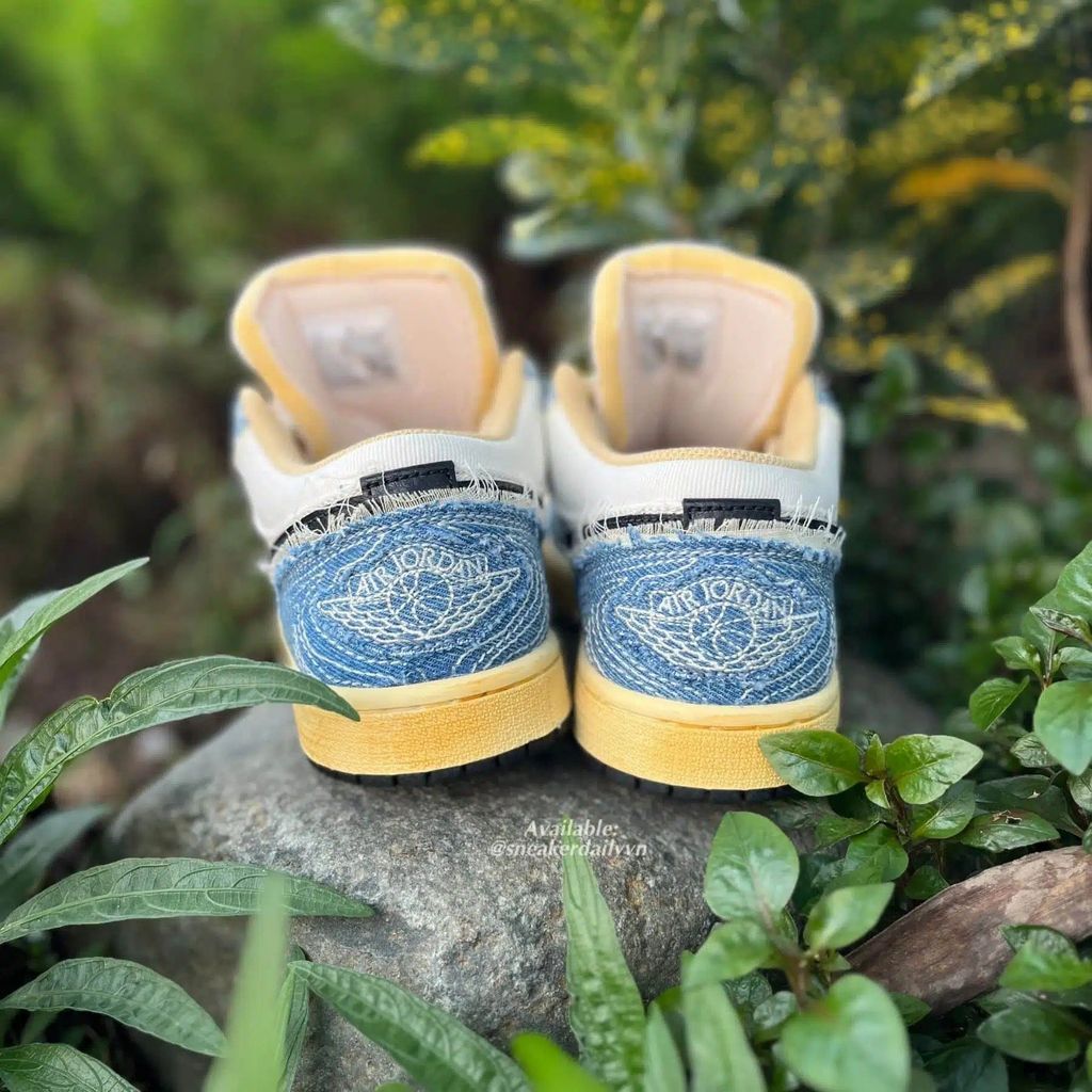 Giày Air Jordan 1 Low SE WRMK ‘Sashiko Denim’ FN7670-493