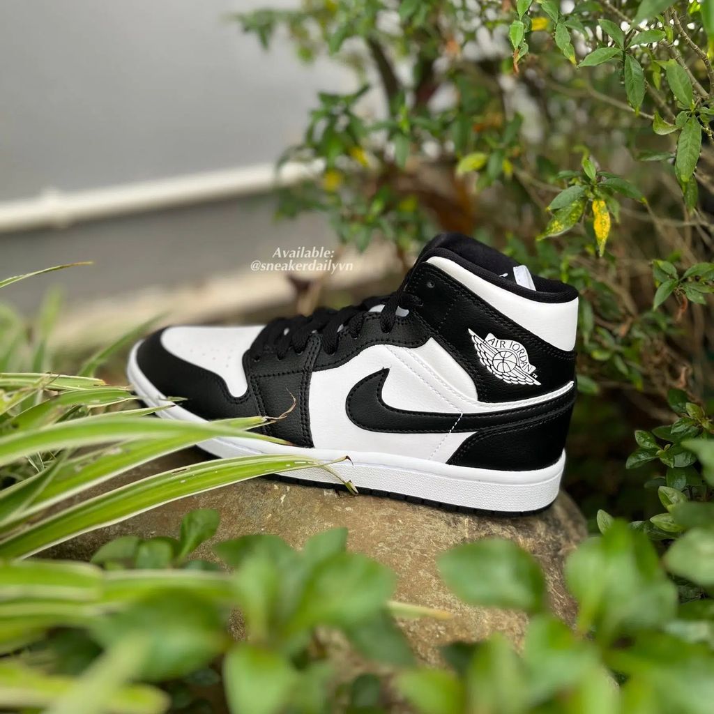 Giày Nike Air Jordan 1 Mid ‘Panda’ (W) DV0991-101