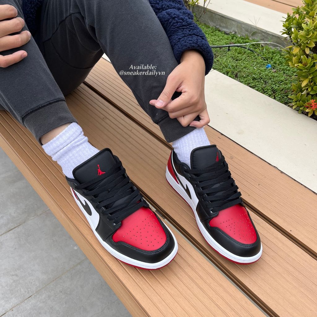 Giày Air Jordan 1 Low ‘Bred Toe’ 553558-161