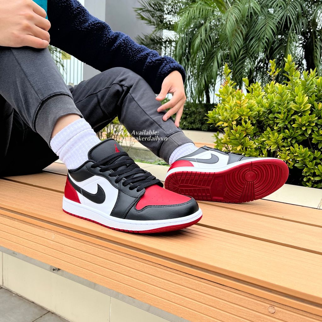 Giày Air Jordan 1 Low ‘Bred Toe’ 553558-161