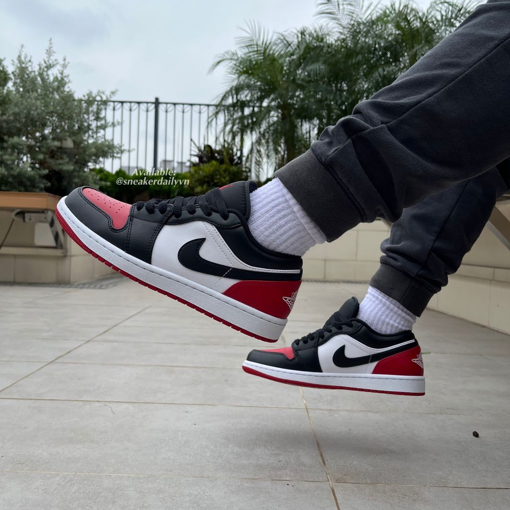 Giày Air Jordan 1 Low ‘Bred Toe’ 553558-161