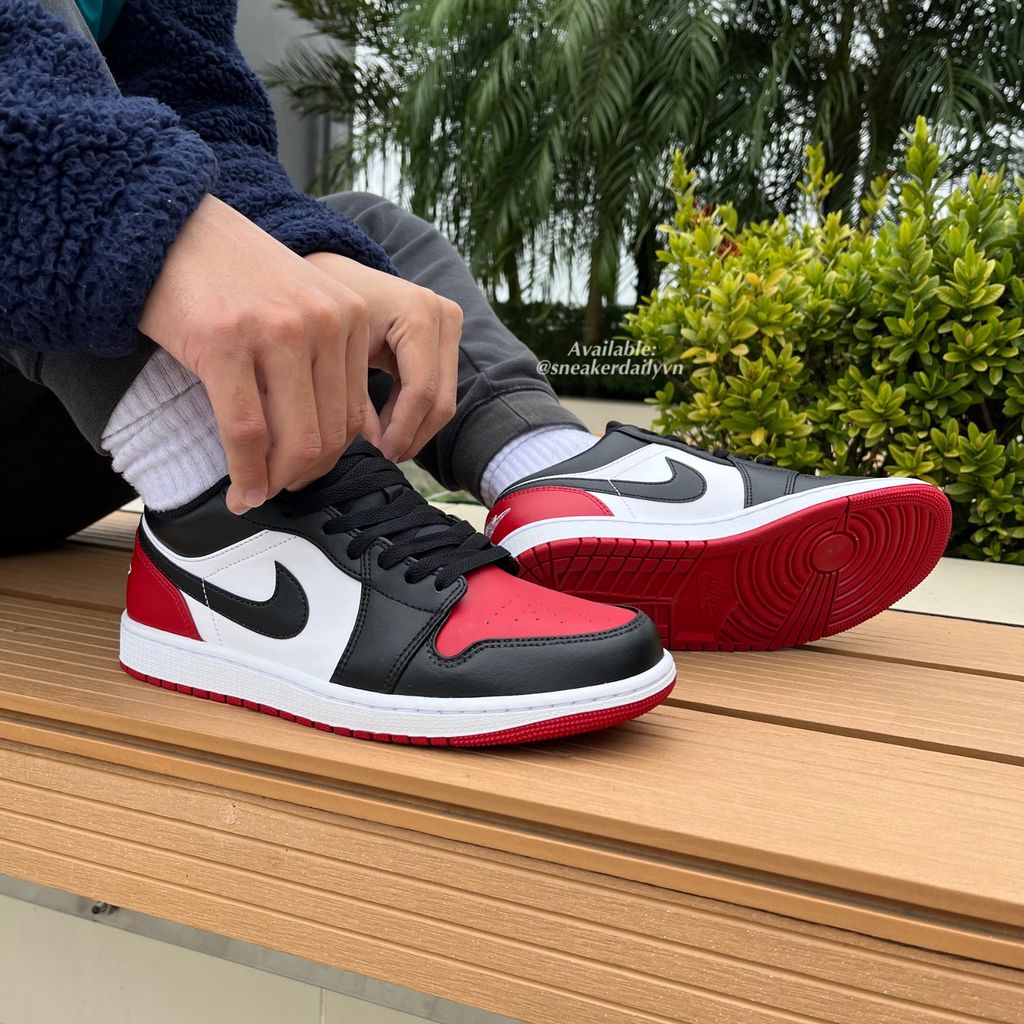 Giày Air Jordan 1 Low ‘Bred Toe’ 553558-161