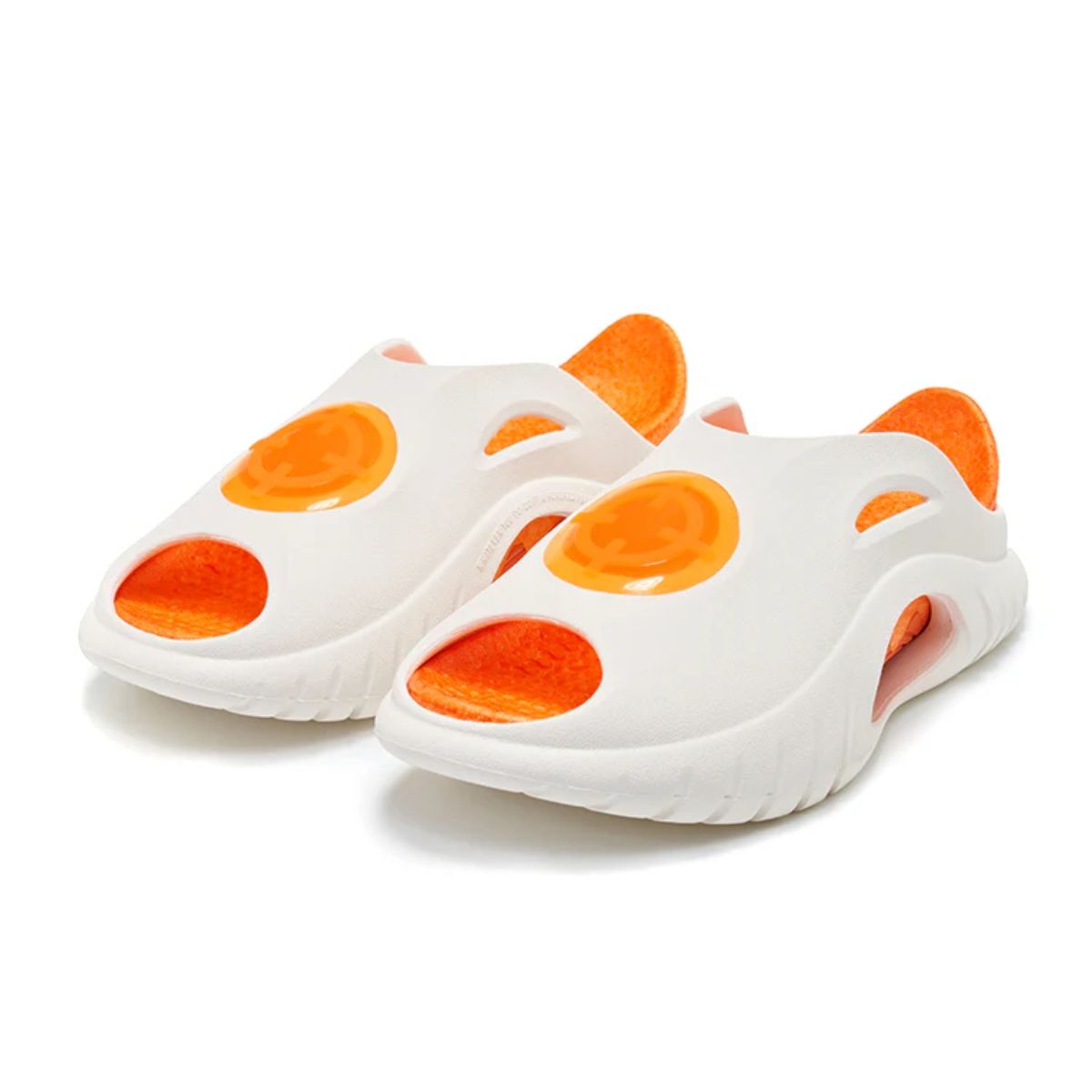  Dép Rigorer Shark Slipper 'White/Orange' (Pack without box) Z123260506-2 