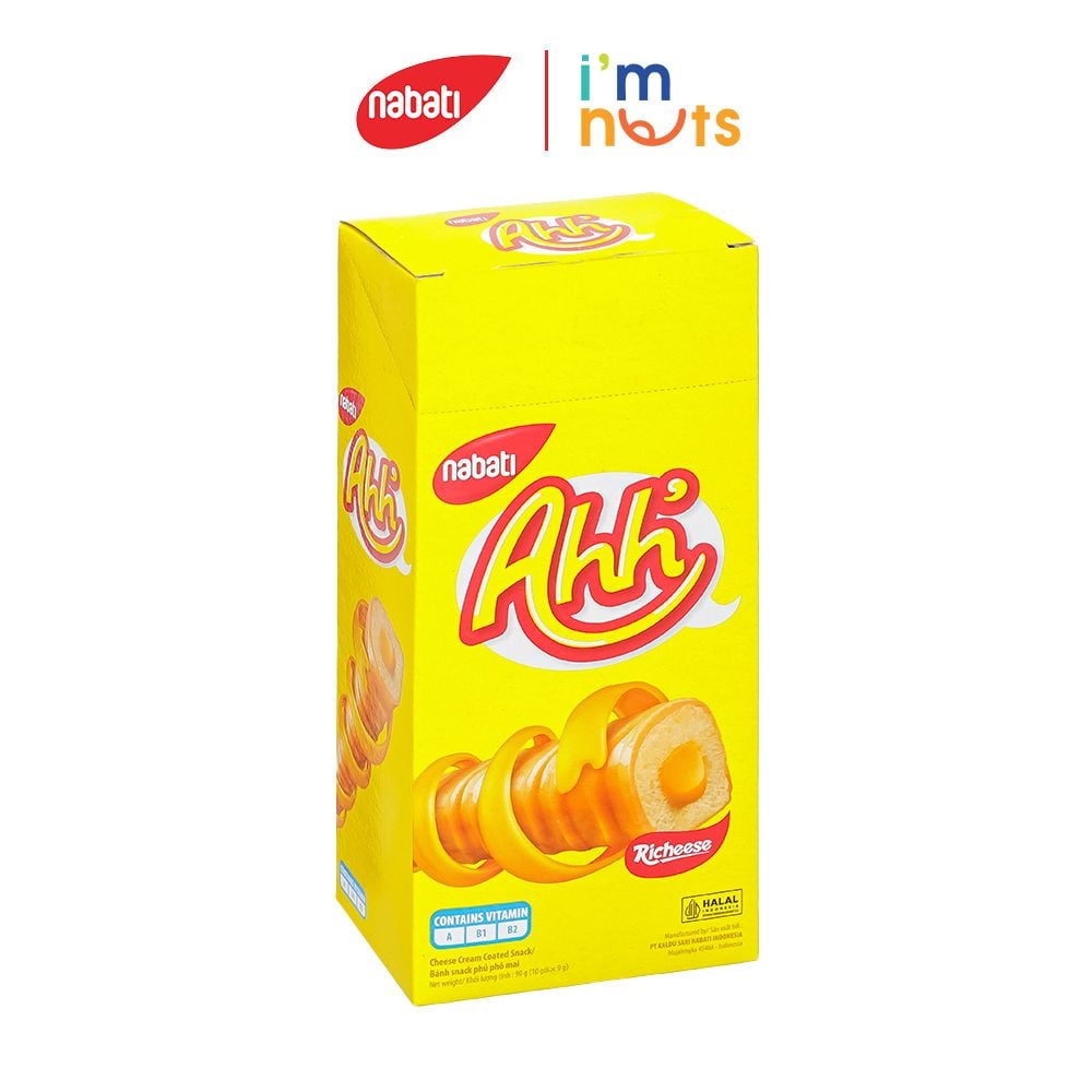 Bánh Xốp Nabati Richeese Ahh Triple Đủ Vị Hộp 90g – Bánh kẹo Ăn vặt ImNuts