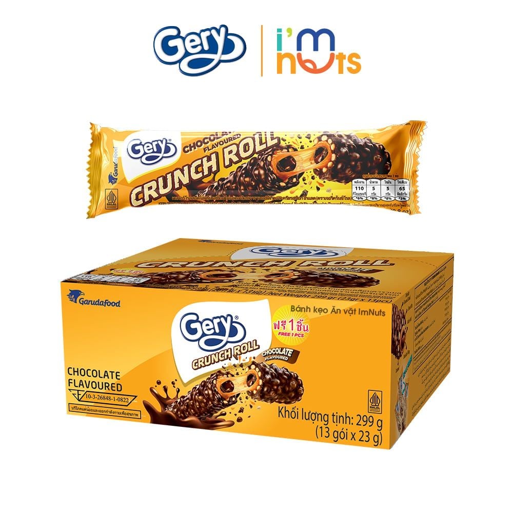 Bánh Quy Phô Mai Gery Cheese Crackers và Bánh Cuộn Gery Crunch Roll Ph ...