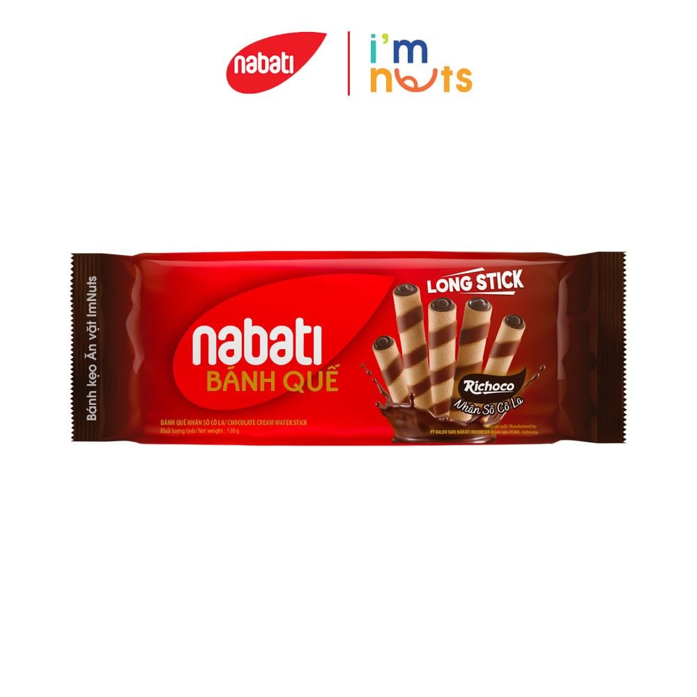 Bánh quế Nabati Long Stick đủ vị gói 105g – Bánh kẹo Ăn vặt ImNuts