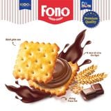  Bánh quy lạt và kẹp kem Fono Cracker KIDOs Bakery 