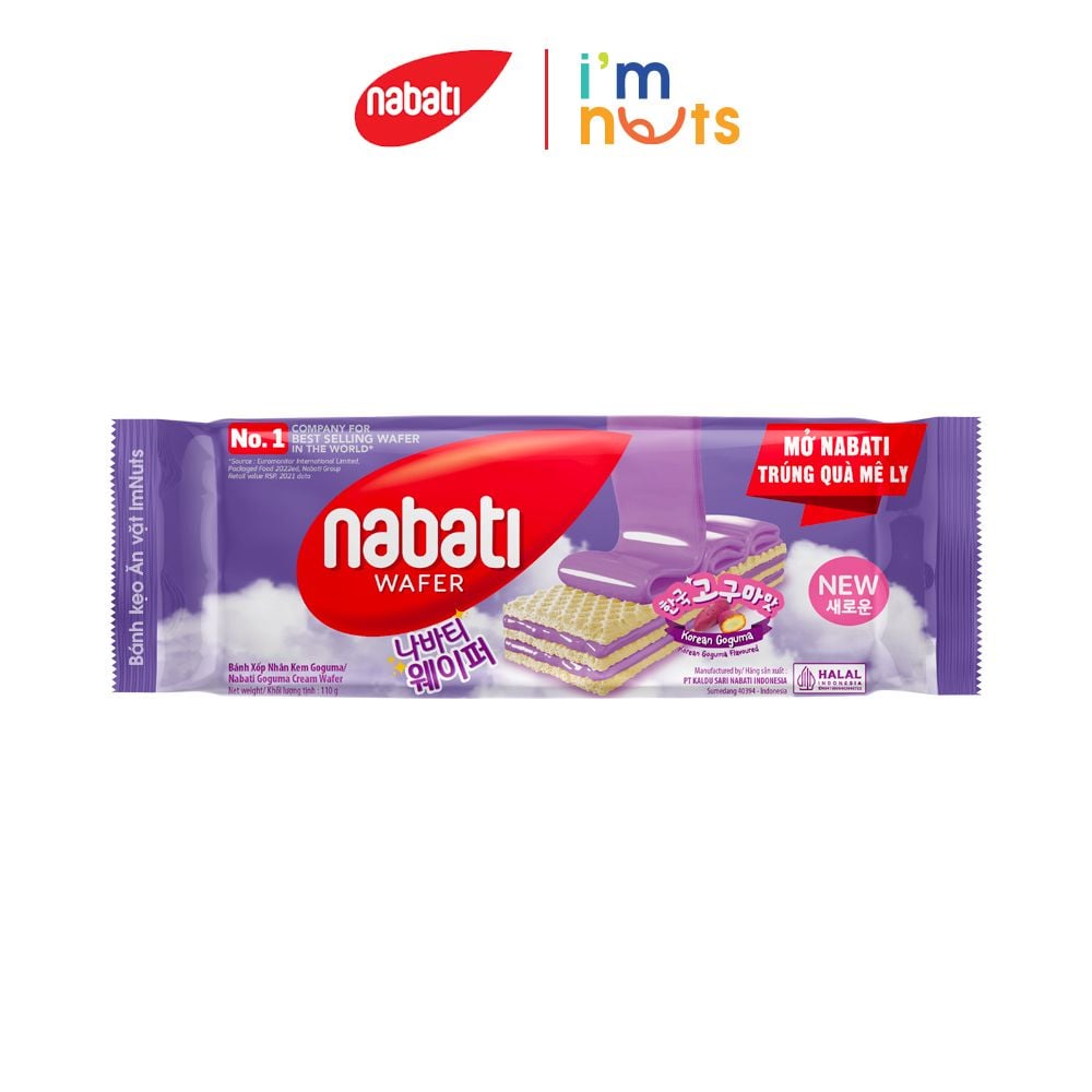 Bánh xốp nhân kem Nabati đủ vị gói 50g và 110g – Bánh kẹo Ăn vặt ImNuts