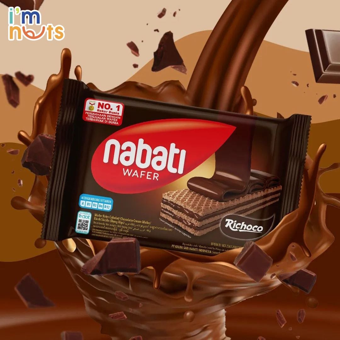 Bánh xốp nhân kem Nabati đủ vị gói 50g và 110g – Bánh kẹo Ăn vặt ImNuts
