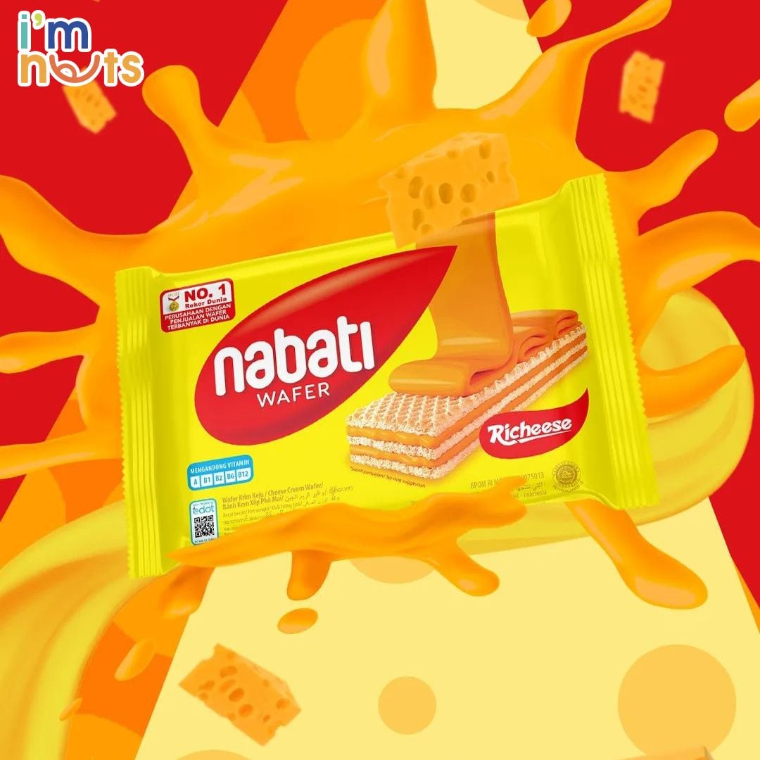 Bánh xốp nhân kem Nabati đủ vị gói 50g và 110g – Bánh kẹo Ăn vặt ImNuts