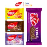  Bánh Xốp Nhân Kem Nabati Đủ Vị Gói 50g Và 110g 