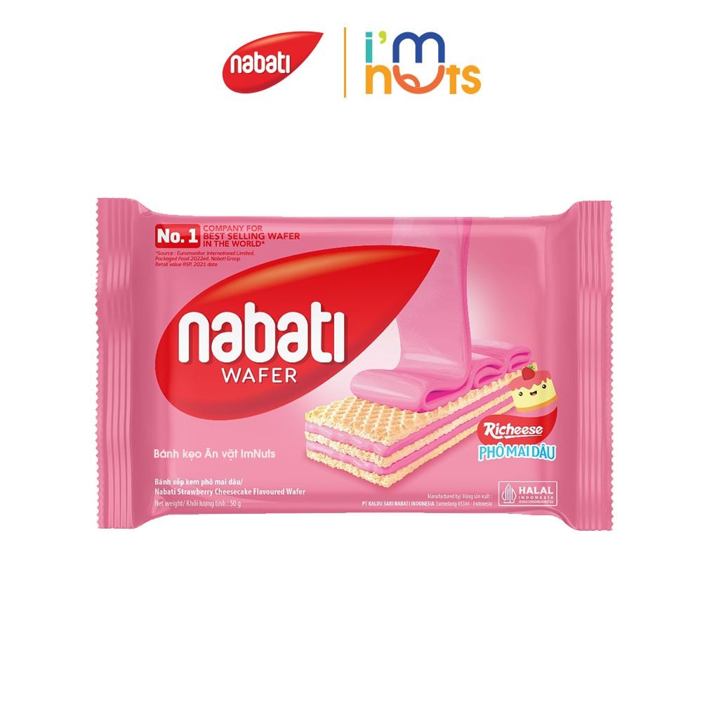 Bánh xốp nhân kem Nabati đủ vị gói 50g và 110g – Bánh kẹo Ăn vặt ImNuts