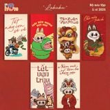  Set 6 Bao lì xì Tết 2025 chất liệu cao cấp - Bộ sưu tập Labubu - Tết mới ta mới và Tết trọn tình thân 