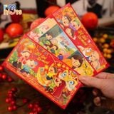  Set 6 Bao lì xì Tết 2025 chất liệu cao cấp - Bộ sưu tập Labubu - Tết mới ta mới và Tết trọn tình thân 