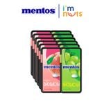 Kẹo ngậm không đường Mentos hương Đào Nho Bạc hà hộp nhỏ tiện lợi 