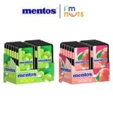  Kẹo ngậm không đường Mentos hương Đào Nho Bạc hà hộp nhỏ tiện lợi 