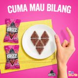  Snack nhân kem Crunchy Pillow Krizzi Indonesia đủ vị gói 50g 