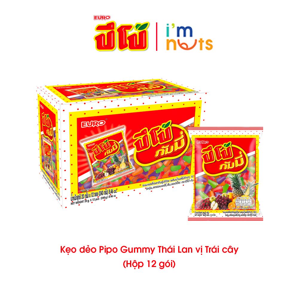 Kẹo dẻo Pipo Gummy Thái Lan đủ vị gói nhỏ – Bánh kẹo Ăn vặt ImNuts