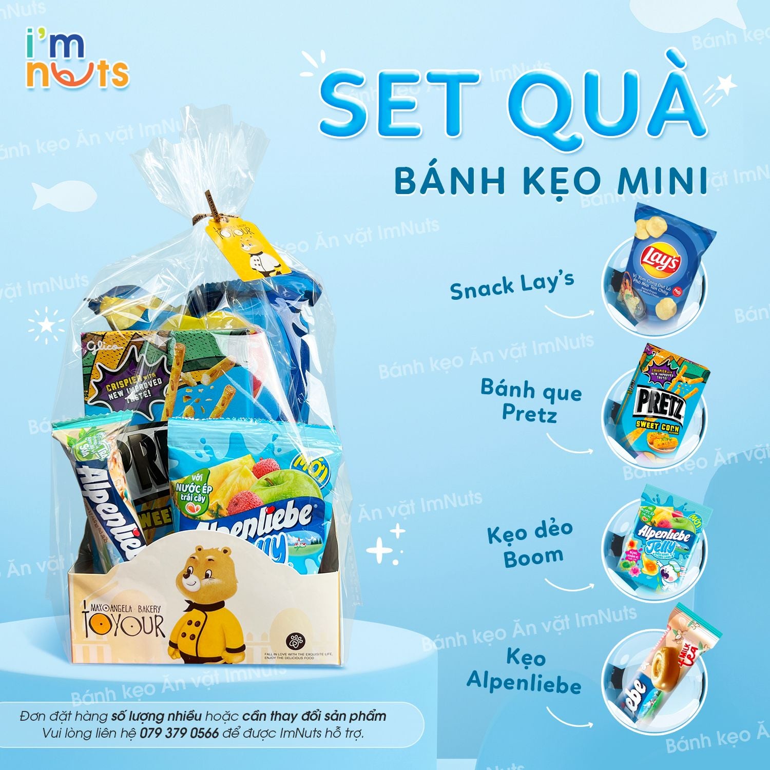 Set Quà Bánh Kẹo Mini ImNuts nhiều màu sắc – Bánh Kẹo ImNuts