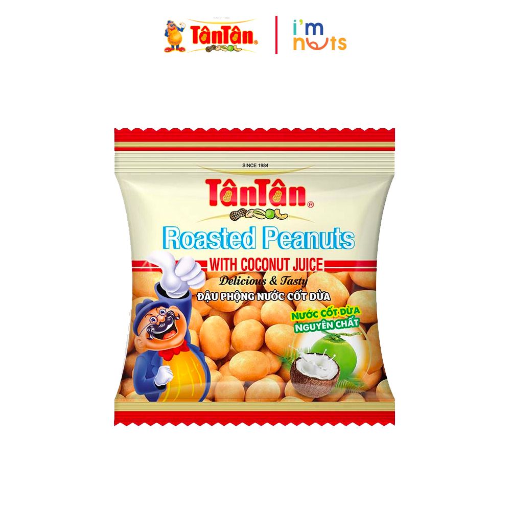  Snack đậu phộng nước cốt dừa Tân Tân tuổi thơ gói nhỏ 16g 