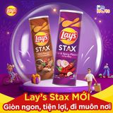  Snack Khoai tây Lays Stax đủ vị lon 100g 