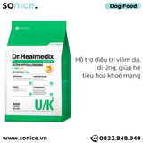  Thức ăn chó Dr.Healmedix ULTRA HYPOALLERGENIC K-1000 PLUS 6kg - Hỗ trợ viêm da SONICE. 