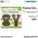  Combo 2 xương gặm BENEBONE Adult Bacon - Cho chó trưởng thành vị thịt xông khói SONICE. 