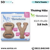  Combo 2 xương gặm Benebone Puppy Bacon cho chó con vị thịt xông khói - nhập USA SONICE. 