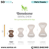  Combo 2 xương gặm Benebone Puppy Bacon cho chó con vị thịt xông khói - nhập USA SONICE. 