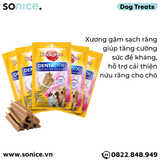  Combo Xương gặm Dentastix Puppy Dog 7stick 56g - Sạch răng thơm miệng - 5 gói SONICE. 