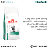  Thức ăn mèo Royal Canin Satiety Weight Management Feline 1.5kg - Hỗ trợ giảm cân SONICE. 