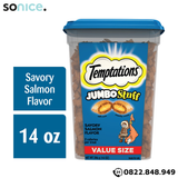  Treats mèo Temptations Jumbo Stuff Salmon 396g - Cá Hồi đại dương cat treats SONICE. 