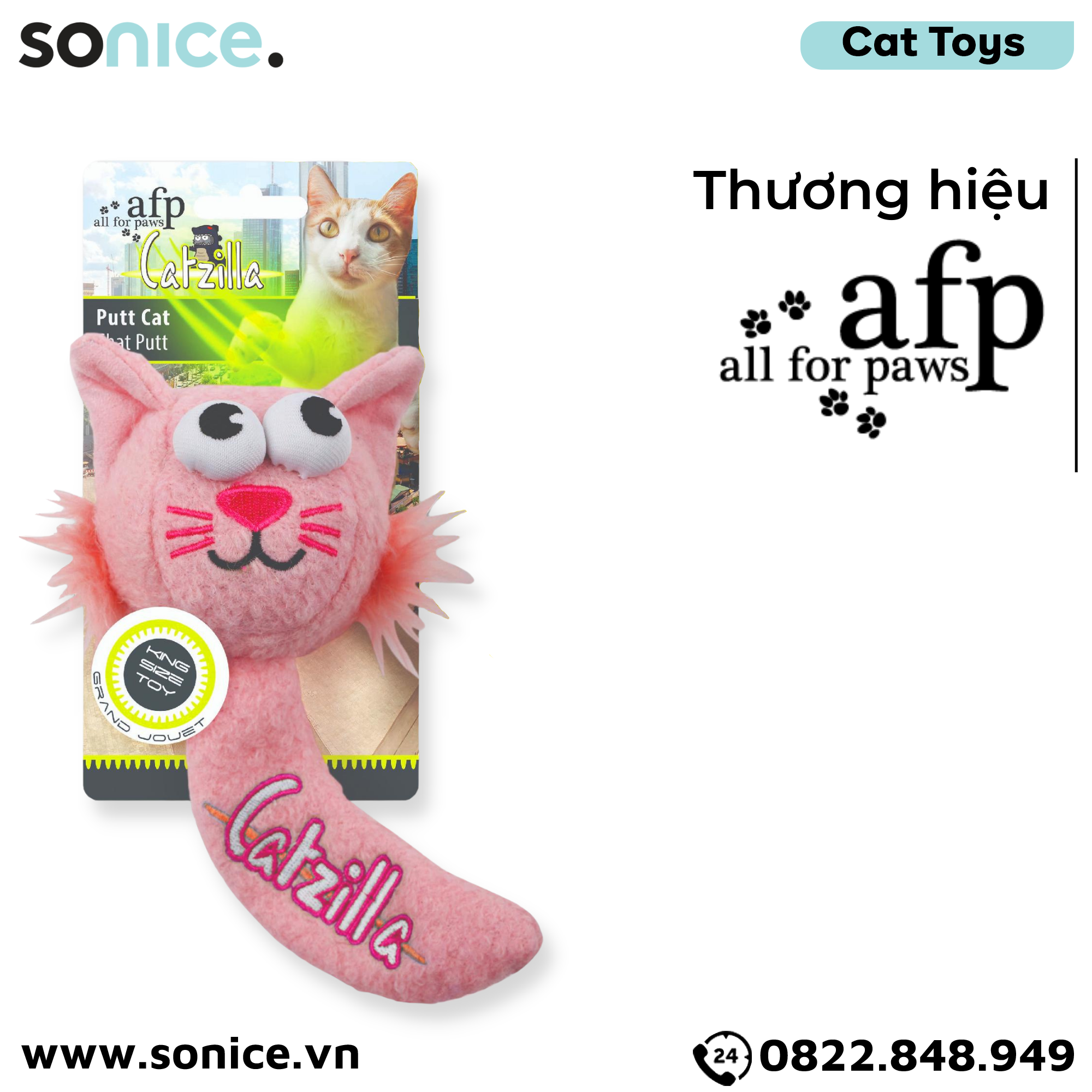  Đồ chơi mèo Catzilla Putt Cat Toys - SONICE. 