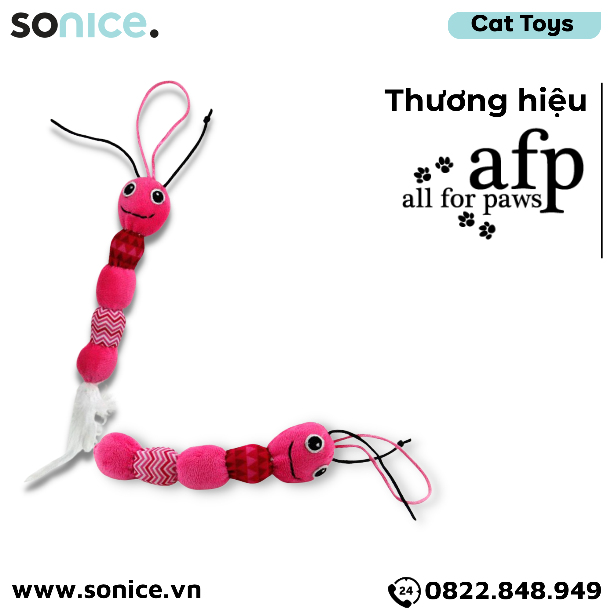  Đồ chơi AFP Feather Snake Toys - Có chuông, hỗ trợ vận động SONICE. 