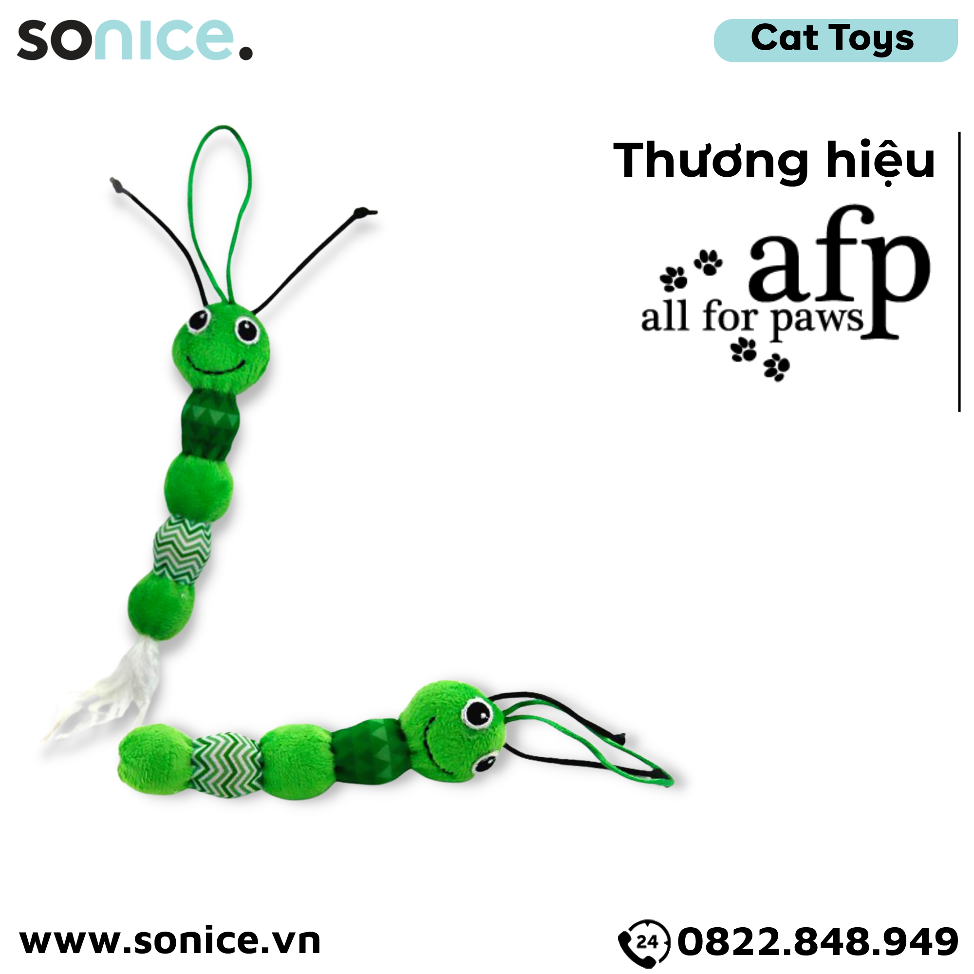  Đồ chơi AFP Feather Snake Toys - Có chuông, hỗ trợ vận động SONICE. 