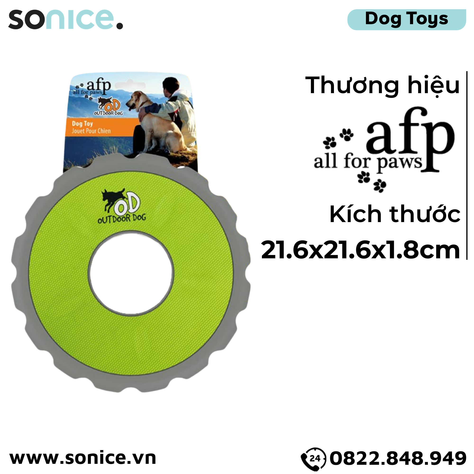  Đồ chơi AFP Flyer Outdoor Toys - Đĩa bay, hỗ trợ răng miệng SONICE. 