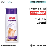  Sữa tắm BEAPHAR Anti-Tangle 250ml - chó có bộ lông dài, chống rối hiệu quả SONICE. 