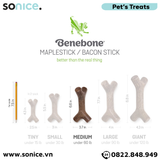  Xương gặm BENEBONE Bacon Stick Medium size cho chó <30kg - vị thịt xông khói SONICE. 