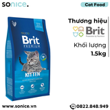  Thức ăn mèo Brit Premium Kitten Chicken & Salmon 1.5kg - Dành cho mèo con vị Gà và Cá hồi SONICE. 