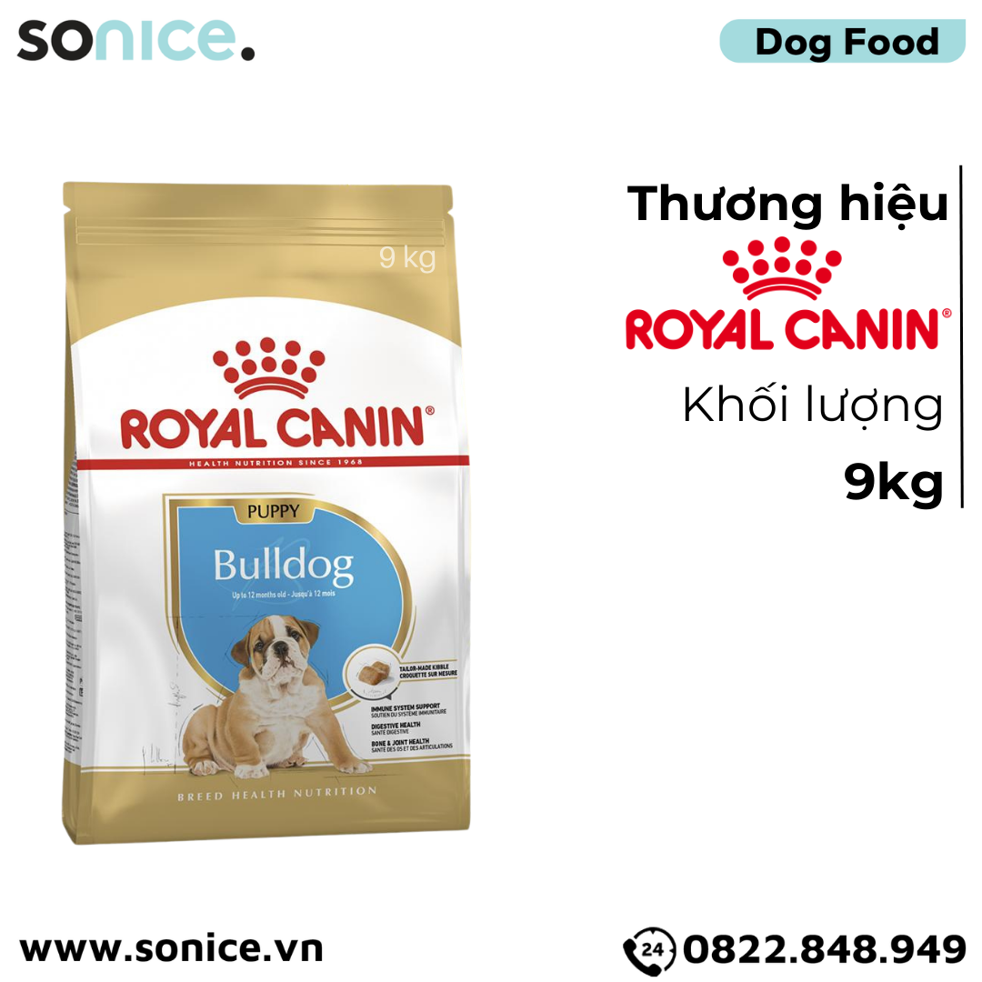  Thức ăn Chó Royal Canin Bulldog Puppy 9kg SONICE. 
