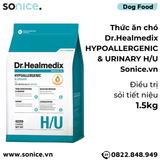  Thức ăn chó Dr.Healmedix Hypoallergenic & Urinary H/U 1.5kg - Điều trị sỏi tiết niệu SONICE. 